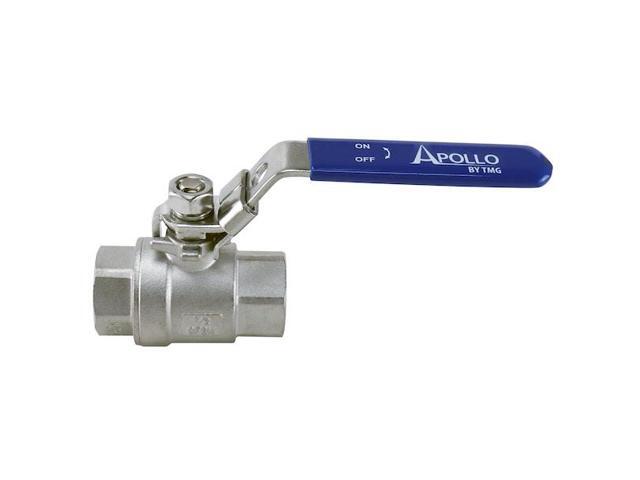 APOLLO 96F10327 1/2 in. Stainless Steel FNPT x FNPT Full-Port Ball Valve with