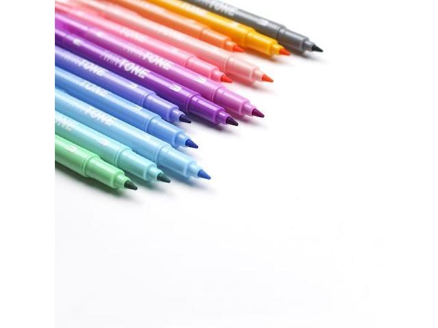 TOMBOW 61501 TWINTONE MARKER, PASTEL, 12PK