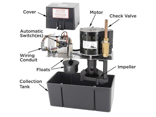 BECKETT CP651ULHTSP Pump-115V Condensate 212 degree Plenum