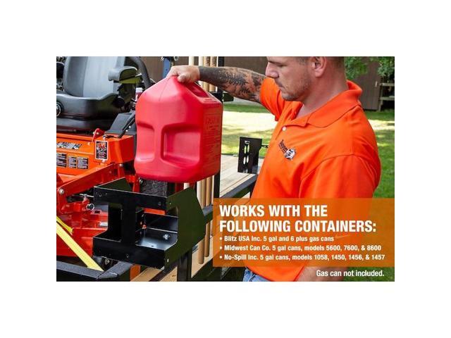BUYERS PRODUCTS LT32 Locking Gas Container Rack for Open/Enclosed Landscape