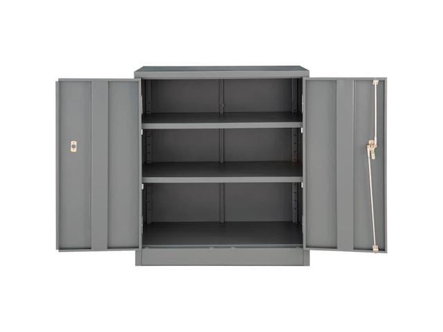 Unassembled Counter Height Cabinet, 36x18x42, Gray