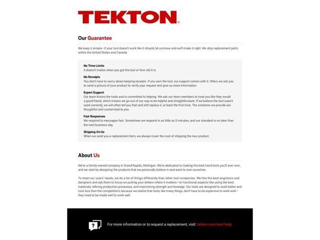 TEKTON SID23323 1/2 Inch Drive x 23 mm Deep 12-Point Impact Socket