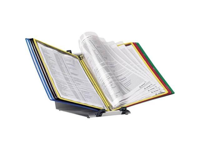 Tarifold W291F Wall-Mount Display with Foldfive Expansion Pockets - 10 Panels with Assorted Borders