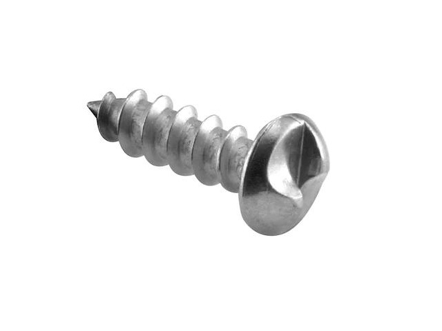 PRIME-LINE 651-0358 Sheet Metal Screw, #10 x 5/8 in, Chrome Plated Steel Pan