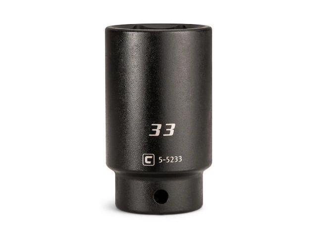 CAPRI TOOLS 5-5233 1/2 in Drive 33 mm 6-Point Metric Deep Impact Socket