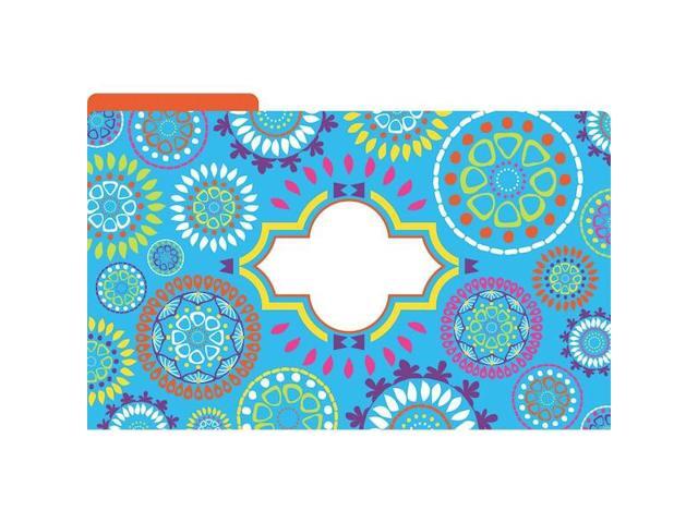 BARKER CREEK 2501 Moroccan Designer Legal-Size File Folders, Multi-Design Set,