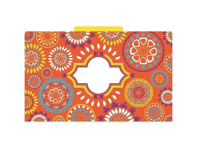 BARKER CREEK 2501 Moroccan Designer Legal-Size File Folders, Multi-Design Set,
