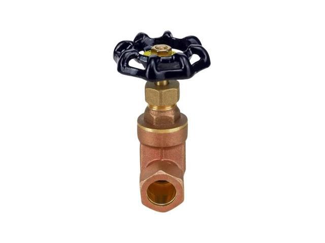 EVERFLOW 205P034-NL Compression Cast Brass Gate Valve 3/4'