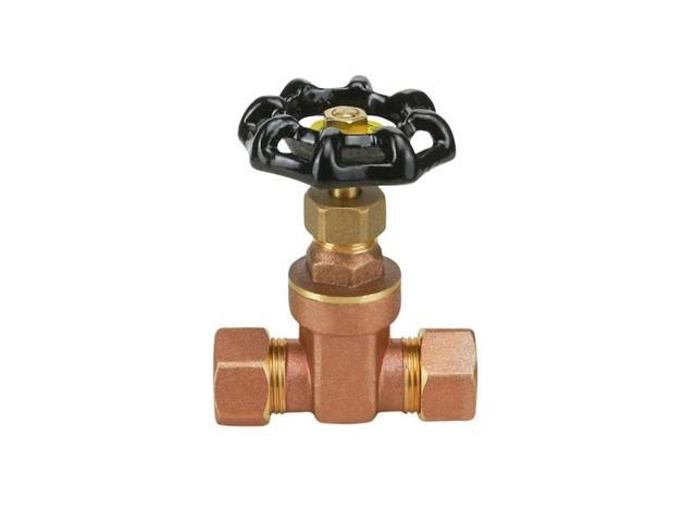 EVERFLOW 205P034-NL Compression Cast Brass Gate Valve 3/4'