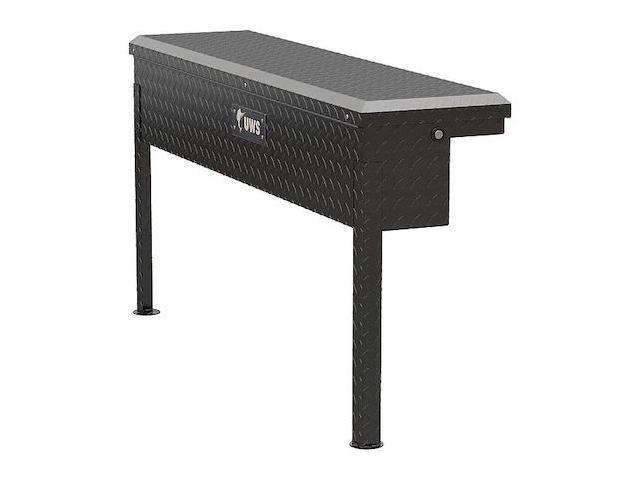 UWS EC30202 48' Low Profile Side Mount Truck Tool Box, Black, Width: 14-3/8'