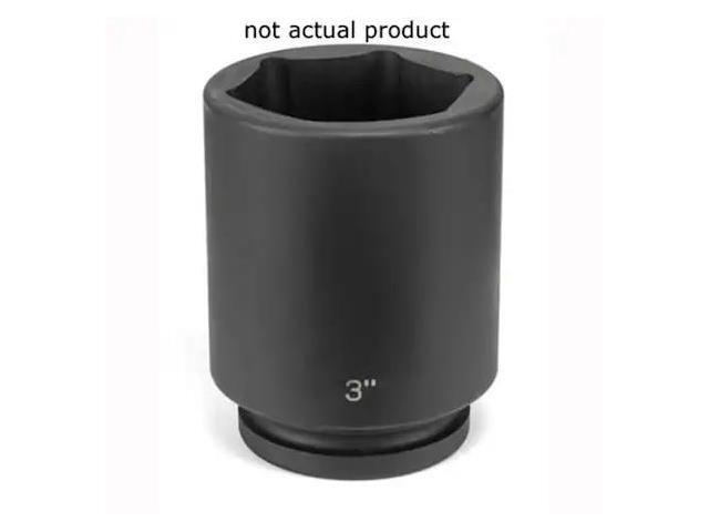 GREY PNEUMATIC 4080D 1' Drive, 2-1/2' Size, SAE Socket, 6 Points,