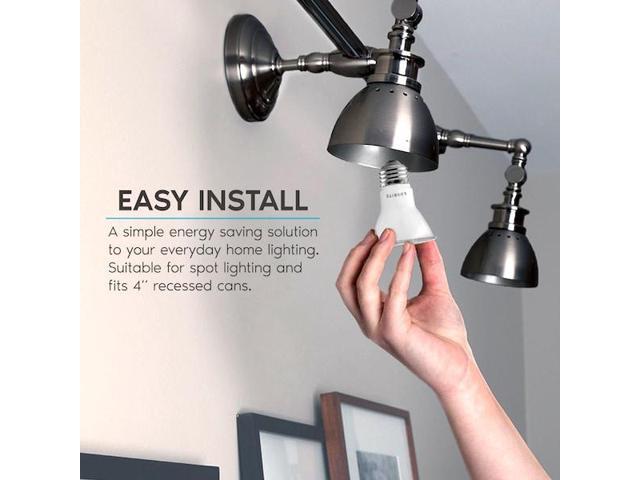 LUXRITE LR31604-6PC PAR20 LED Light Bulbs 7W (50W Equivalent) 500LM 5000K