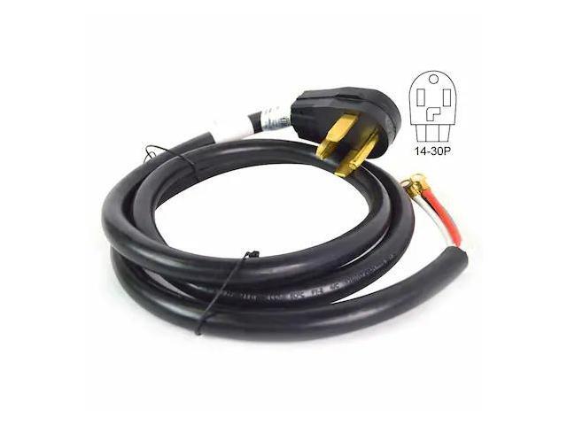 SUPERIOR ELECTRIC RVA1562 4-Wire 30 Amp Dryer Cord NEMA 14-30P, SRDT 10AWG/4,
