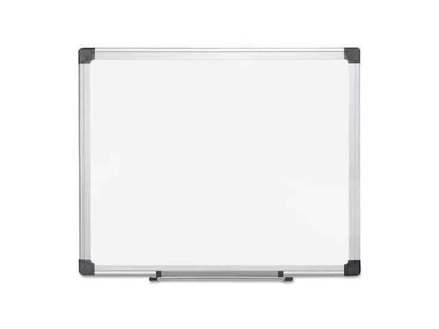 MasterVision Porcelain Value Dry Erase Board 36 x 48 White Aluminum Frame CR0801170MV