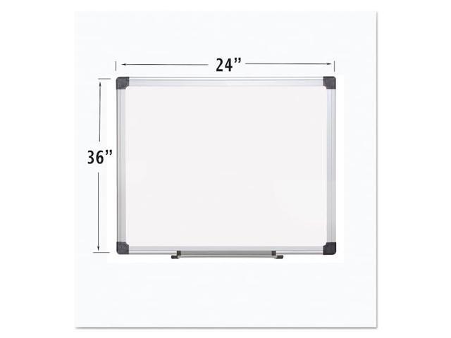 MasterVision Porcelain Value Dry Erase Board 36 x 48 White Aluminum Frame CR0801170MV
