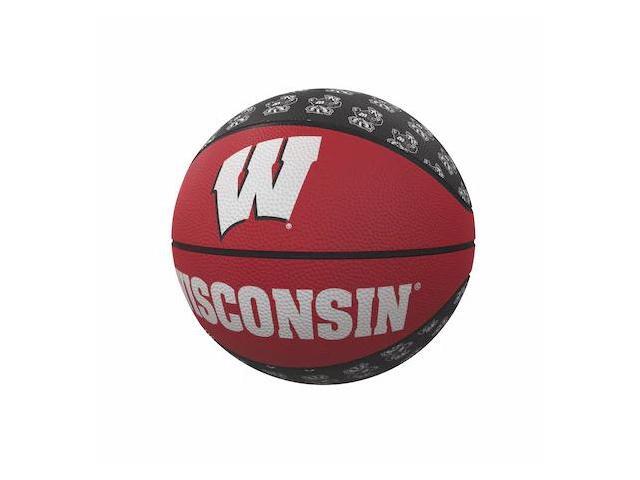 LOGO BRANDS 244-91MR-1 Wisconsin Repeating Logo Mini-Size Rubber Basketball LOGO BRANDS 244-91MR-1 Wisconsin Repeating Logo Mini-Size Rubber Basketball