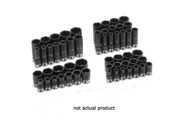 GREY PNEUMATIC 81015MD 3/8' Drive, 14mm Metric Socket, 6 Points, Duo-1/2'Dx5/8'D