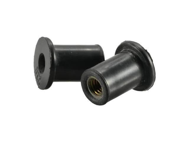 MIDWEST FASTENER 39468 Rivet Nut, M4-0.70 Thread Size, 12mm L, Rubber, 10 PK
