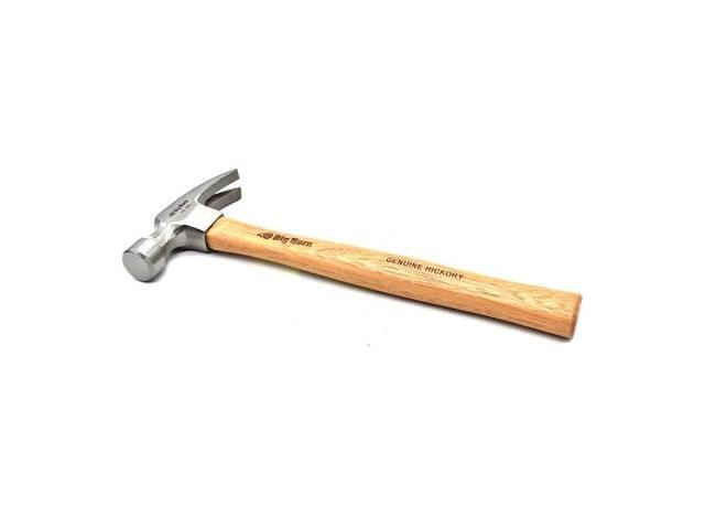 BIG HORN 15126 10 Oz Claw Hammer with Hickory Straight Handle