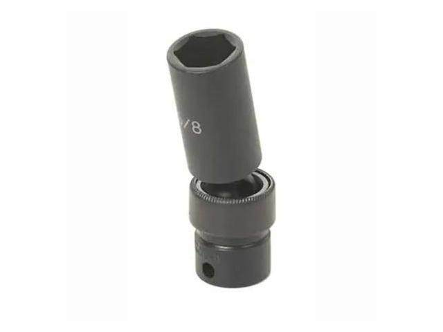GREY PNEUMATIC 1008UMD 3/8' Drive, 8mm Size, Metric Socket, 6 Points, 8mm,