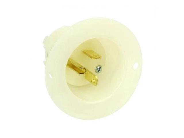 SUPERIOR ELECTRIC YGF129 Straight Blade Plug, 5-20P, 20 A, 125V AC, 2 Pole,