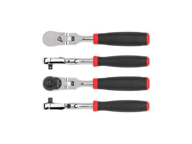 TEKTON SRH22006 1/4 Inch Drive x 6 Inch Flex Head Comfort Grip Ratchet