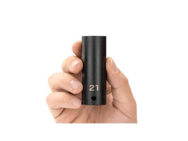 TEKTON SID23321 1/2 Inch Drive x 21 mm Deep 12-Point Impact Socket