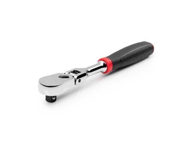 TEKTON SRH22108 3/8 Inch Drive x 8 Inch Flex Head Comfort Grip Ratchet