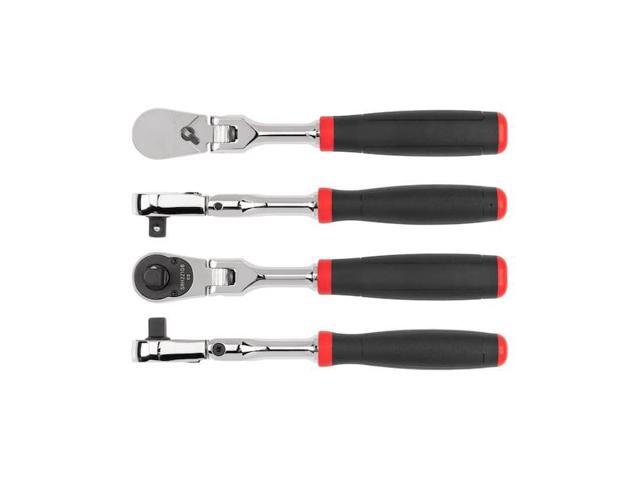 TEKTON SRH22108 3/8 Inch Drive x 8 Inch Flex Head Comfort Grip Ratchet