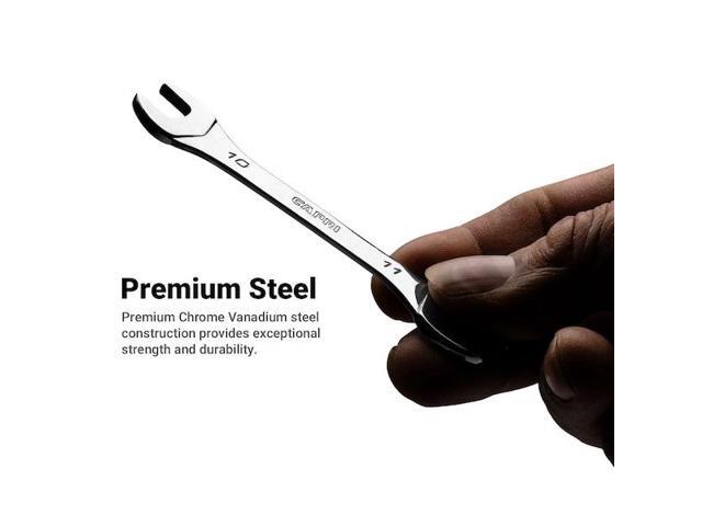CAPRI TOOLS CP11830-0809 8mm x 9mm Slim Mini Open End Wrench, Metric