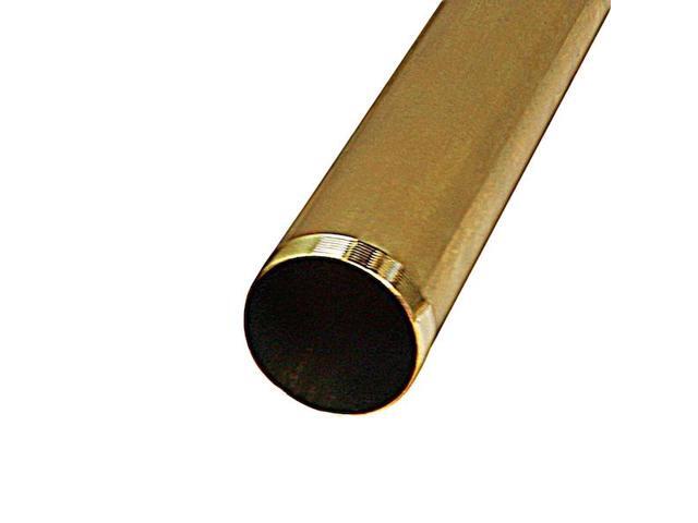 EVERFLOW 22518 Threaded Tube for Tubular Drain Applications, 22GA Brass