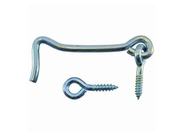 MIDWEST FASTENER 51029 3/16' x 3' Zinc Plated Steel Gate Hooks & Eyes 50PK