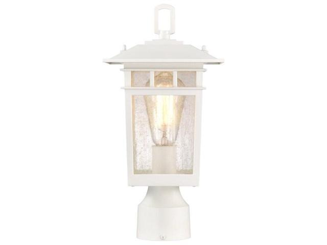 NUVO 60/5954 Cove Neck Outdoor Small Post Lantern 1 Light White Finish