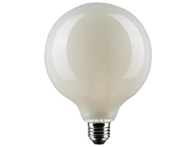 SATCO S21261 8 Watt G40 LED Lamp, White, Medium Base, 90 CRI, 4000K, 120 Volts
