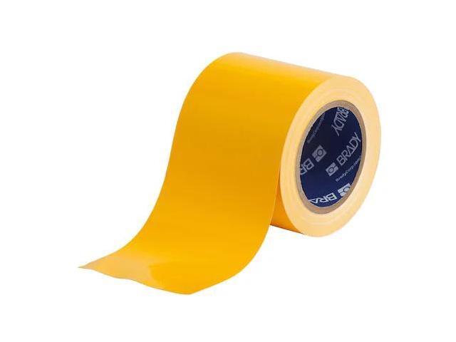 BRADY 170650 Floor Marking Tape, Vinyl, 4 in W., 100 ft L., 0.004 in Thickness