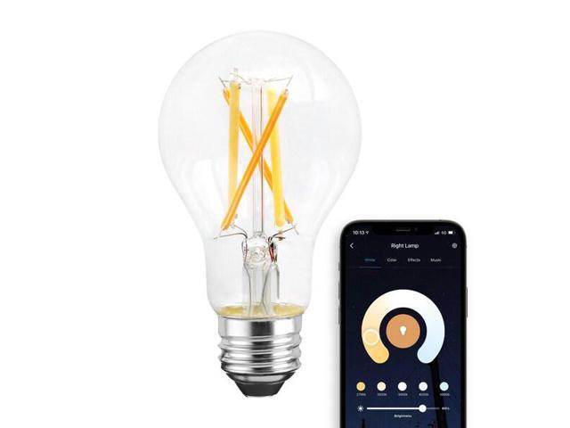 satco s11274 starfish wifi-control a19 led tunable white smart light bulb, 7.5 watts, 2200k-5000k