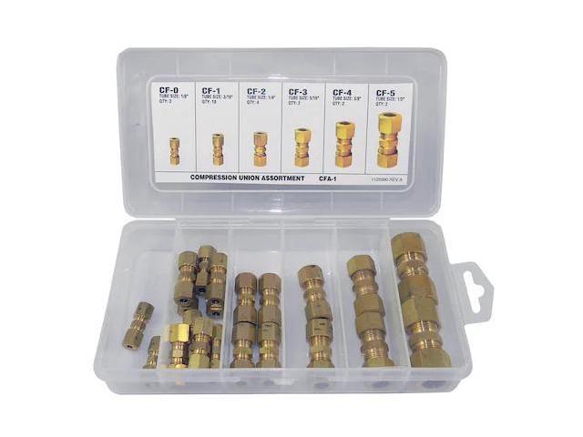 AGS CFA-1 Fitting Assortment, Compression Union, CFA-1