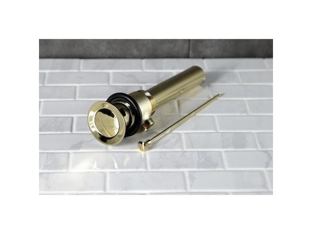 KINGSTON BRASS KBT2122 Brass PopUp Drain with Overflow and Extra Long PopUp