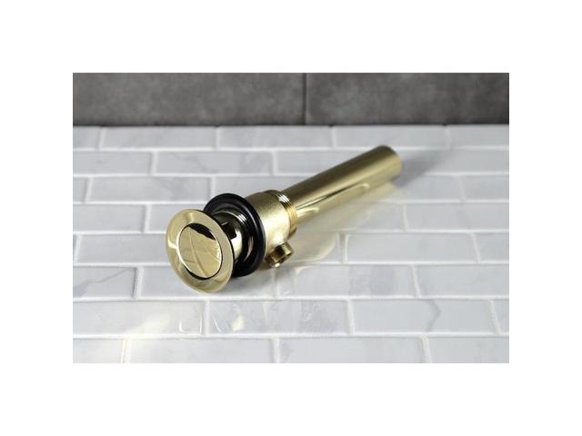 KINGSTON BRASS KBT2122 Brass PopUp Drain with Overflow and Extra Long PopUp