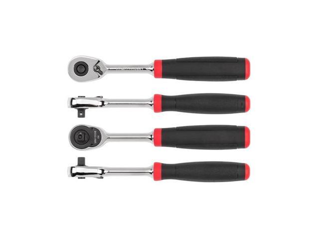 TEKTON SRH12006 1/4 Inch Drive x 6 Inch Quick-Release Comfort Grip Ratchet