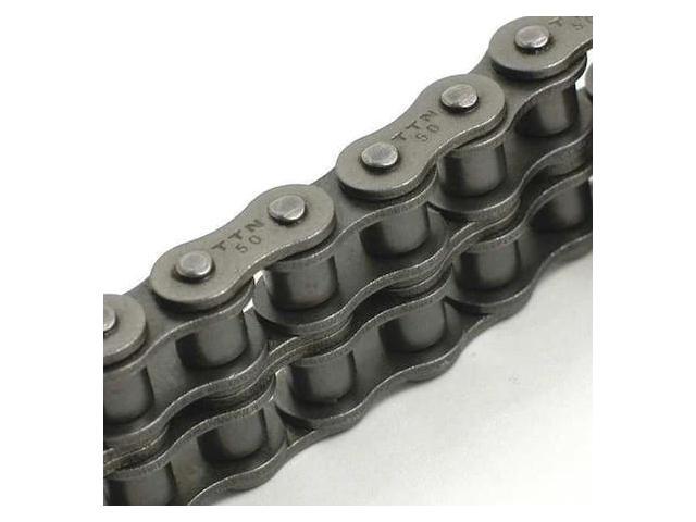TRITAN 2101075796 Roller Chain,Double Strand,10 ft.
