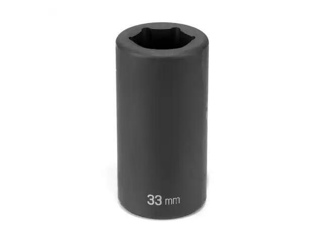 GREY PNEUMATIC 5033MD #5 Drive, 33mm Size, Metric Socket, 6 Points