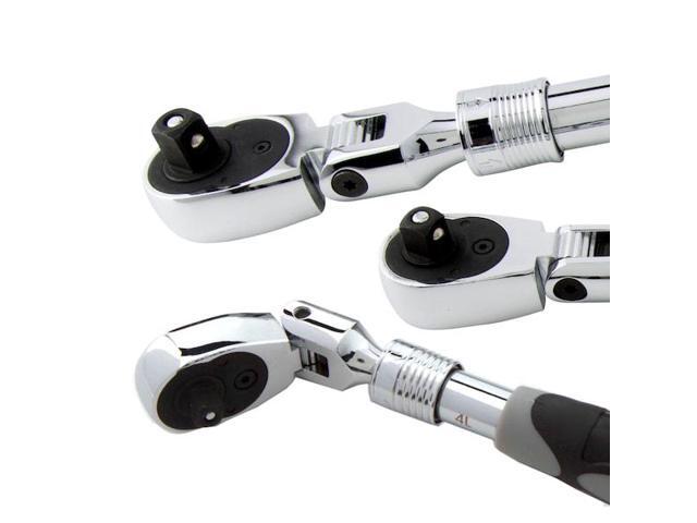 STEELMAN 96753 1/2', 3/8', 1/4' Drive 72 Geared Teeth Extendable Flexhead