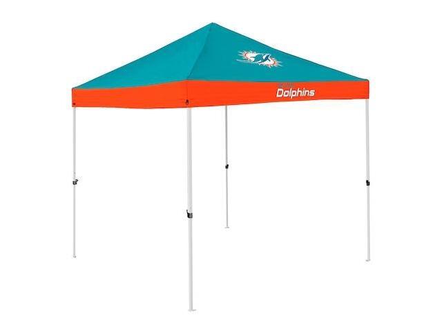 LOGO BRANDS 617-39E-1A Miami Dolphins Economy Canopy