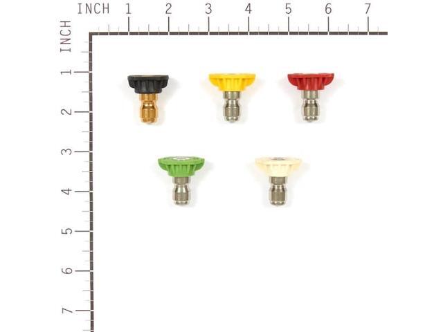 SIMPSON 80146 5-piece Quick Connect Nozzle Set, 4.0