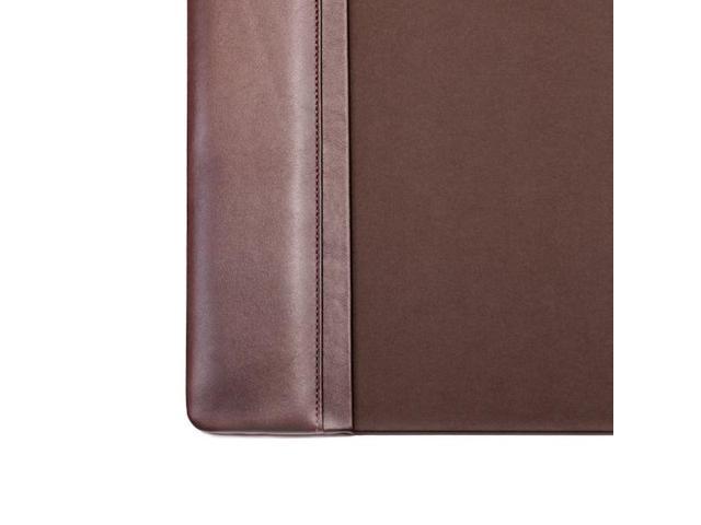 DACASSO PR-3450 Chocolate Brown Leather Desk Pad w/ 2022 Calendar, 34 x 20