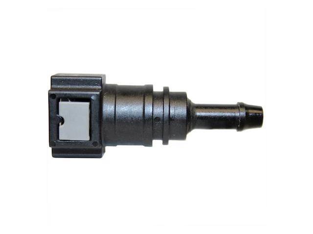 AGS FLRQ-040 Fuel Line Quick Connect-Straight PushOn 5/16 Steel to 5/16