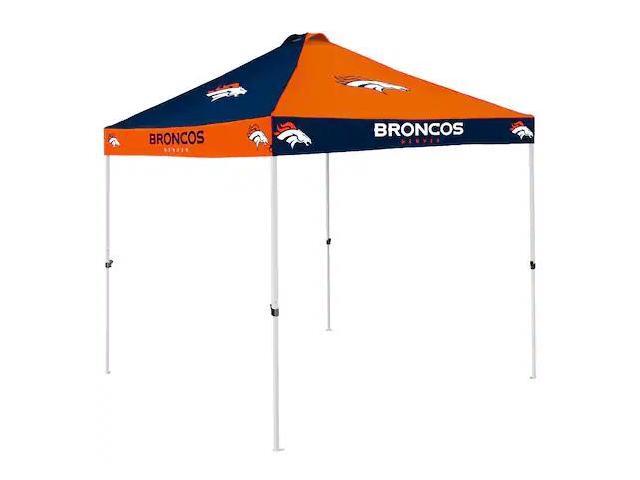 LOGO BRANDS 610-42C Denver Broncos Checkerboard Canopy