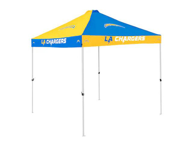 LOGO BRANDS 626-42C-1 LA Chargers Checkerboard Canopy
