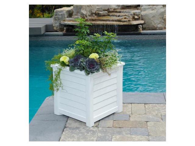 Mayne 5867-W Lakeland Planter, 20x20, White